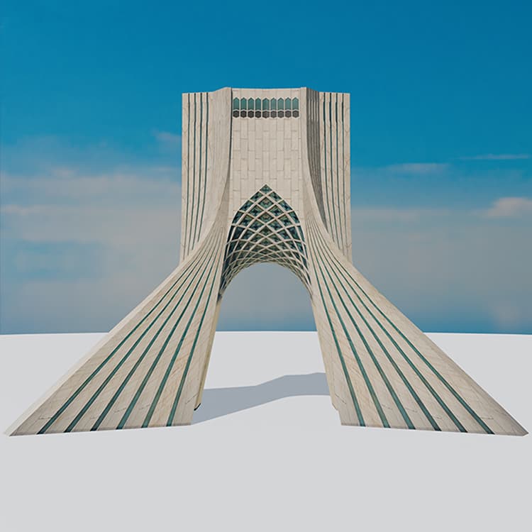 مدل سه بعدی برج آزادی
