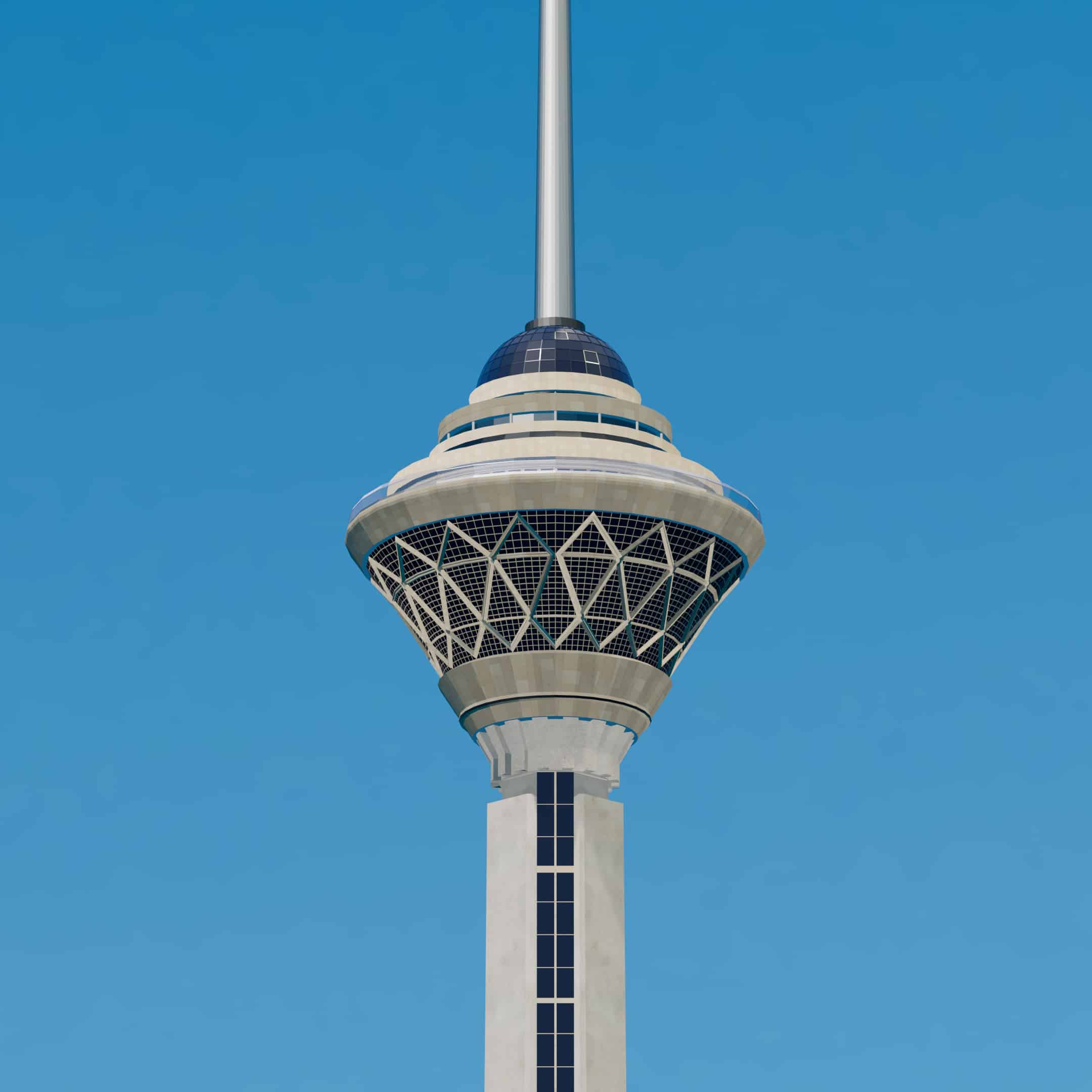 مدل سه بعدی برج میلاد