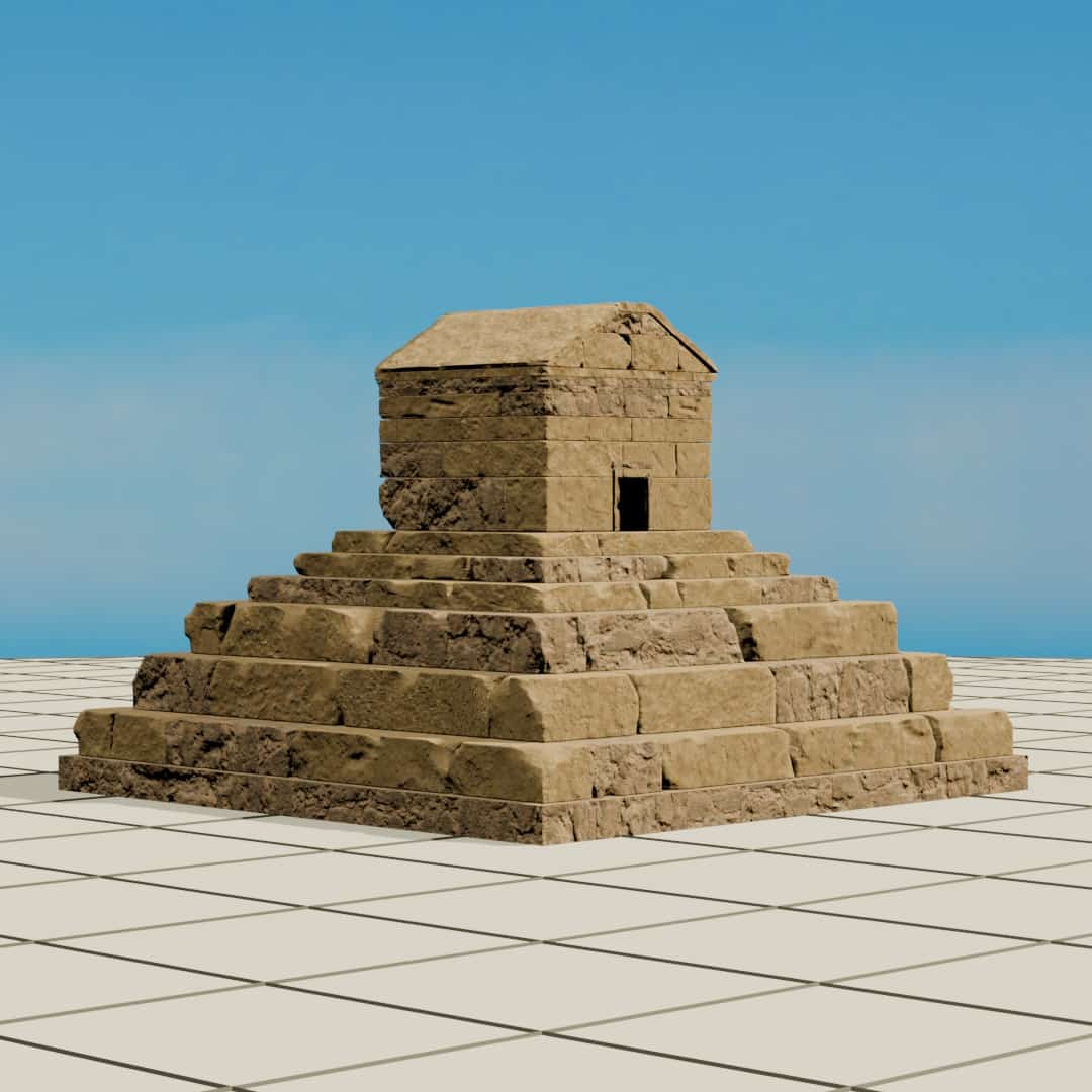 مدل سه بعدی پاسارگاد