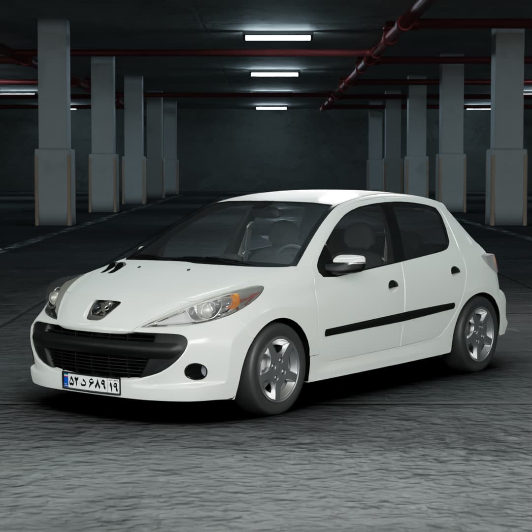 مدل سه بعدی پژو 207