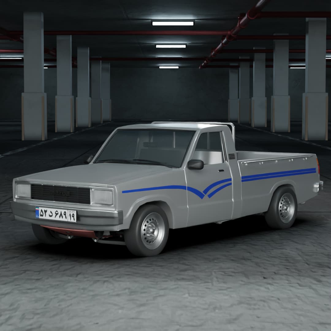 مدل سه بعدی مزدا وانت