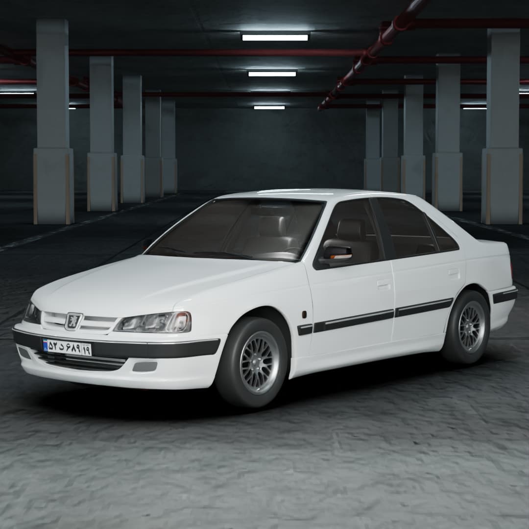 مدل سه بعدی پژو پارس