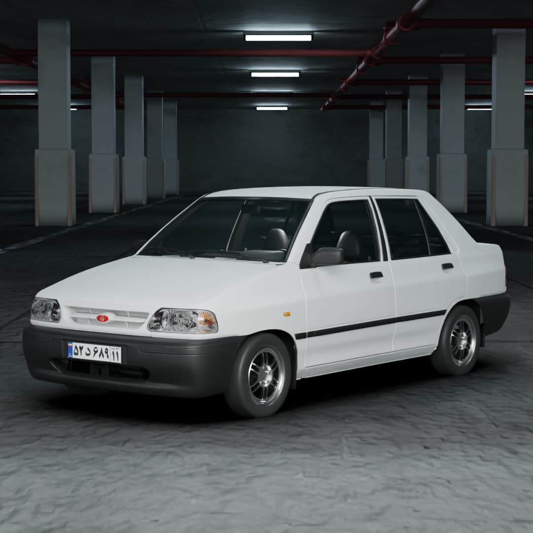 مدل سه بعدی پراید