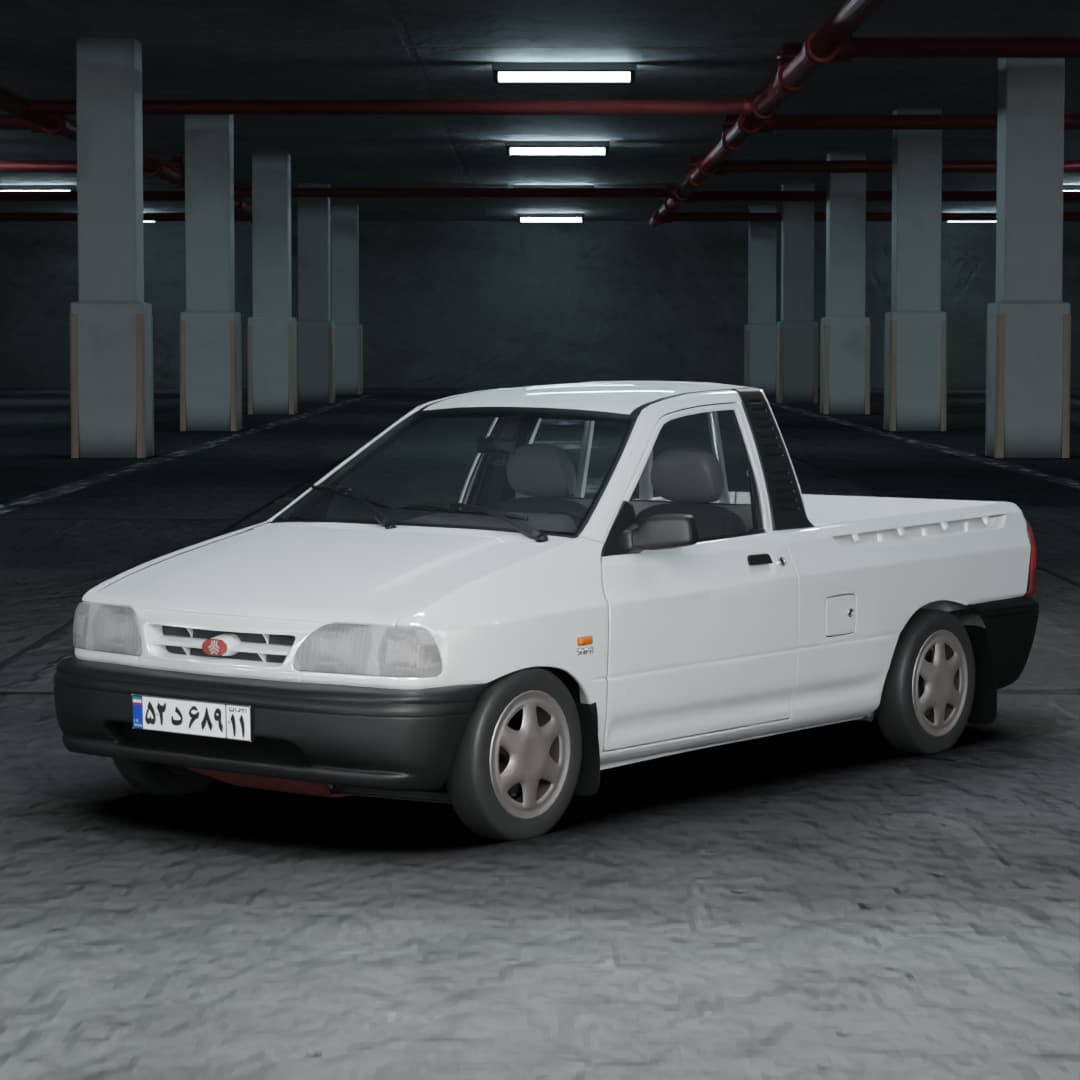 مدل سه بعدی پراید وانت